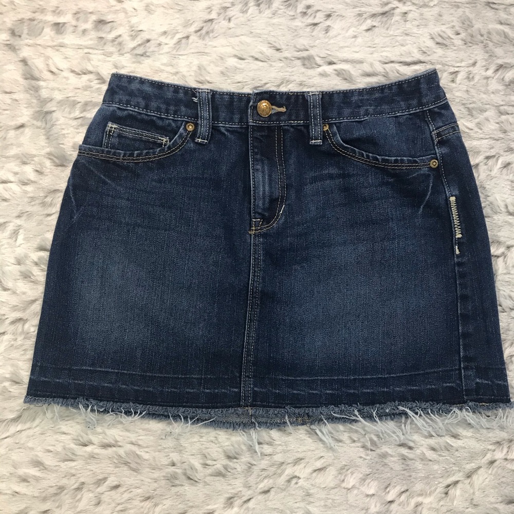 🔵Old Navy Blue Jeans Cutoff Skirt Girls Size 16